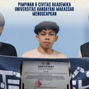 Team Robotika Trash UHM meraih juara harapan 3 di Turnamen PRSI ( Persatuan Robotik Seluruh Indonesia)