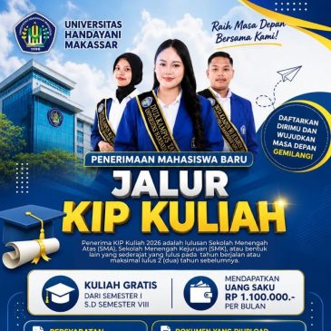 Wujudkan Masa Depan Gemilang, Universitas Handayani Makassar Buka Pendaftaran Jalur KIP Kuliah 2026